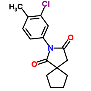 2-Azaspiro[4.4]nonane-1,3-dione,2-(3-chloro-4-methylphenyl)- Structure,78045-31-5Structure