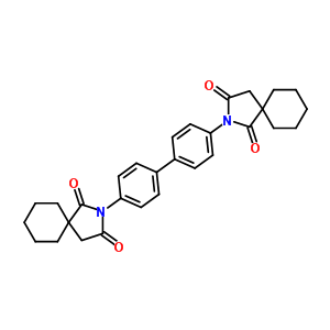 2-Azaspiro[4.5]decane-1,3-dione,2,2-[1,1-biphenyl]-4,4-diylbis-(9ci) Structure,78045-47-3Structure