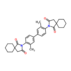 3-[4-[4-(2,4-Dioxo-3-azaspiro[4.5]dec-3-yl)-3-methyl-phenyl]-2-methyl-phenyl]-3-azaspiro[4.5]decane-2,4-dione Structure,78045-49-5Structure