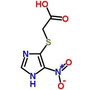 Acetic acid,2-[(4-nitro-1h-imidazol-5-yl)thio]- Structure,78101-65-2Structure