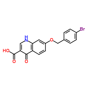 7-[(4-Bromophenyl)methoxy]-4-oxo-1h-quinoline-3-carboxylic acid Structure,78112-21-7Structure