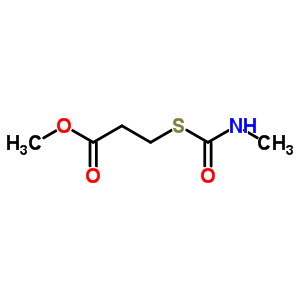 Methyl 3-(methylcarbamoylsulfanyl)propanoate Structure,78614-25-2Structure