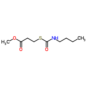 Methyl 3-(butylcarbamoylsulfanyl)propanoate Structure,78614-26-3Structure