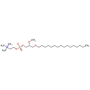 [(2R)-3-hexadecoxy-2-methoxypropyl] 2-trimethylazaniumylethyl phosphate Structure,78858-44-3Structure