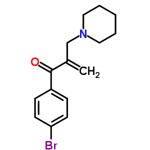 2-Propen-1-one,1-(4-bromophenyl)-2-(1-piperidinylmethyl)-, hydrochloride (1:1) Structure,78888-53-6Structure