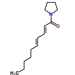 (2E,4e)-1-(pyrrolidin-1-yl)deca-2,4-dien-1-one Structure,78910-33-5Structure