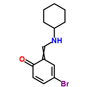 4-Bromo-6-[(cyclohexylamino)methylidene]cyclohexa-2,4-dien-1-one Structure,78987-54-9Structure