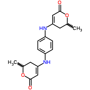 6-Methyl-4-[[4-[(2-methyl-6-oxo-2,3-dihydropyran-4-yl)amino]phenyl]amino]-5,6-dihydropyran-2-one Structure,79040-13-4Structure