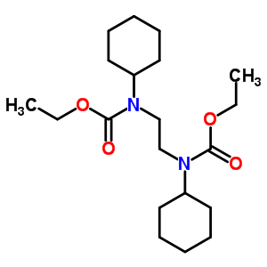 Ethyl n-cyclohexyl-n-[2-(cyclohexyl-ethoxycarbonyl-amino)ethyl]carbamate Structure,79316-89-5Structure