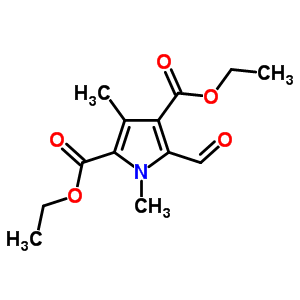 Diethyl 5-formyl-1,3-dimethyl-pyrrole-2,4-dicarboxylate Structure,79754-46-4Structure