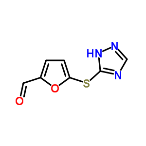 5-(1H-[1,2,4]triazol-3-ylsulfanyl)-furan-2-carbaldehyde Structure,797807-53-5Structure