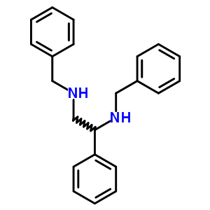 N,n-dibenzyl-1-phenyl-ethane-1,2-diamine Structure,79869-74-2Structure