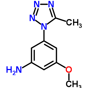 3-Methoxy-5-(5-methyl-tetrazol-1-yl)-phenylamine Structure,799262-39-8Structure