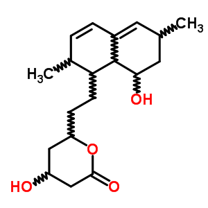 6(R)-[2-(8(s)-hydroxy]-2(s),6(r)-dimethyl-1,2,6,7,8,8a(r)-hexahydro-1(s)-naphthyl]ethyl-4(r)-hydroxy-3,4,5,6-tetrahydro-2h-pyran-2-one Structure,79952-42-4Structure