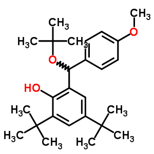 2-[(4-Methoxyphenyl)-tert-butoxy-methyl]-4,6-ditert-butyl-phenol Structure,79994-44-8Structure