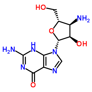 3’-Amino-3’-deoxyguanosine Structure,80015-76-5Structure