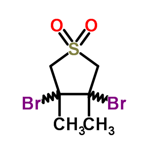 Thiophene,3,4-dibromotetrahydro-3,4-dimethyl-, 1,1-dioxide Structure,80043-96-5Structure