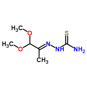 2-(2,2-Dimethoxy-1-methylethylidene)hydrazinecarbothioamide Structure,80083-14-3Structure