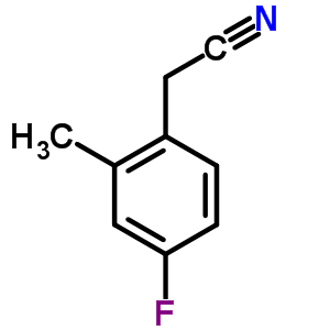 Benzeneacetonitrile, 4-fluoro-2-methyl-(9ci) Structure,80141-93-1Structure