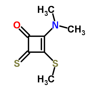 2-Dimethylamino-3-methylsulfanyl-4-sulfanylidene-cyclobut-2-en-1-one Structure,80179-67-5Structure