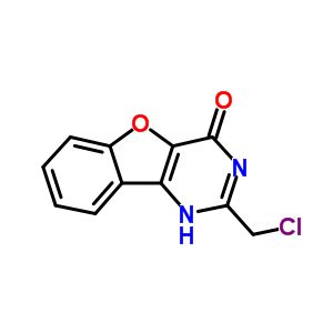 2-(Chloromethyl)[1]benzofuro[3,2-d]pyrimidin-4(3H)-one Structure,80550-76-1Structure