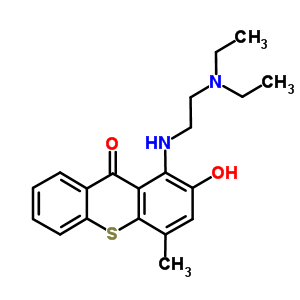 9H-thioxanthen-9-one, 1-((2-(diethylamino)ethyl)amino)-2-hydroxy-4-methyl- Structure,80568-19-0Structure