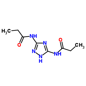 N-[5-(propanoylamino)-2h-1,2,4-triazol-3-yl]propanamide Structure,80616-57-5Structure