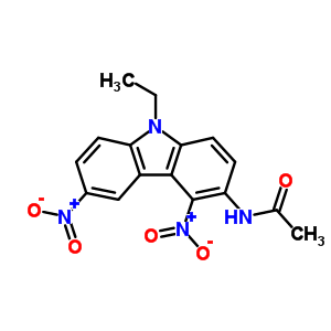 N-(9-ethyl-4,6-dinitro-carbazol-3-yl)acetamide Structure,80776-30-3Structure