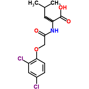 2-[[2-(2,4-Dichlorophenoxy)acetyl]amino]-4-methyl-pentanoic acid Structure,80913-68-4Structure