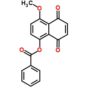 1,4-Naphthalenedione, 5-hydroxy-8-methoxy-, benzoate Structure,81194-55-0Structure