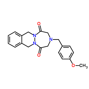 3-(4-Methoxybenzyl)-3,4,7,12-tetrahydro-1h-(1,2,5)triazepino(1,2-b)phthalazine-1,5(2h)-dione Structure,81215-68-1Structure