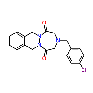 3-(4-Chlorobenzyl)-3,4,7,12-tetrahydro-1h-(1,2,5)triazepino(1,2-b)phthalazine-1,5(2h)-dione Structure,81215-69-2Structure