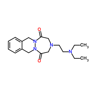 3-(2-(Diethylamino)ethyl)-3,4,7,12-tetrahydro-1h-(1,2,5)triazepino(1,2-b)phthalazine-1,5(2h)-dione Structure,81215-76-1Structure