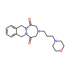 3-(3-(4-Morpholinyl)propyl)-3,4,7,12-tetrahydro-1h-(1,2,5)triazepino(1,2-b)phthalazine-1,5(2h)-dione Structure,81215-79-4Structure