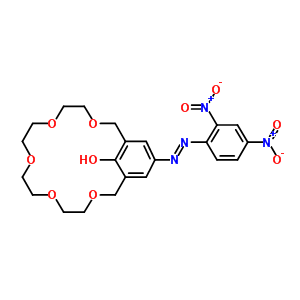 18-Crown-5[4-(2,4-Dinitrophenylazo)phenol] Structure,81238-58-6Structure