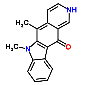 6H-pyrido[4,3-b]carbazol-11-ol, 5,6-dimethyl- Structure,81451-85-6Structure