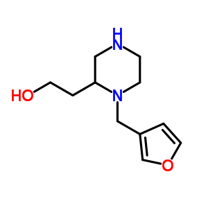 2-(1-Furan-3-ylmethyl-piperazin-2-yl)-ethanol Structure,815655-77-7Structure