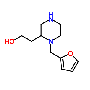 2-(1-Furan-2-ylmethyl-piperazin-2-yl)-ethanol Structure,815655-78-8Structure