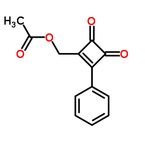 3-Cyclobutene-1,2-dione,3-[(acetyloxy)methyl]-4-phenyl- Structure,81758-54-5Structure