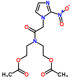 1H-imidazole-1-acetamide,n,n-bis[2-(acetyloxy)ethyl]-2-nitro- Structure,81892-64-0Structure