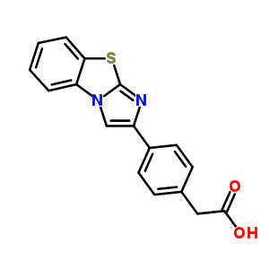 Benzeneacetic acid,4-imidazo[2,1-b]benzothiazol-2-yl- Structure,81950-33-6Structure