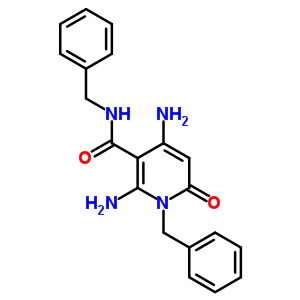 3-Pyridinecarboxamide,2,4-diamino-1,6-dihydro-6-oxo-n,1-bis(phenylmethyl)- Structure,81975-60-2Structure