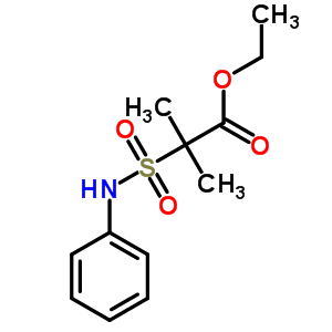 Ethyl 2-methyl-2-(phenylsulfamoyl)propanoate Structure,82185-48-6Structure