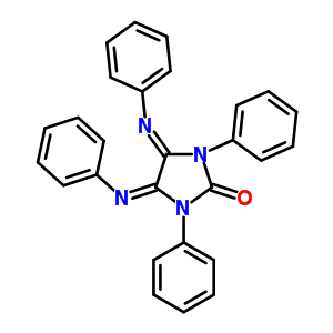 2-Imidazolidinone,1,3-diphenyl-4,5-bis(phenylimino)- Structure,82627-57-4Structure