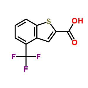 4-(Trifluoromethyl)benzo[b]thiophene-2-carboxylic acid Structure,826995-55-5Structure