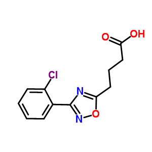 4-[3-(2-Chlorophenyl)-1,2,4-oxadiazol-5-yl]butanoic acid Structure,827014-22-2Structure