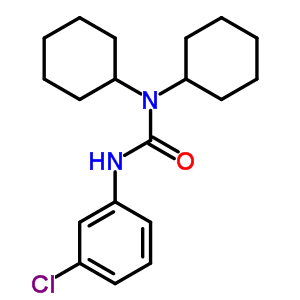 3-(3-Chlorophenyl)-1,1-dicyclohexyl-urea Structure,82744-89-6Structure