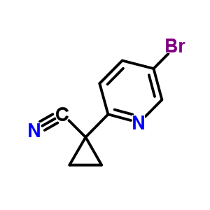 1-(5-Bromopyridin-2-yl)cyclopropanecarbonitrile Structure,827628-15-9Structure