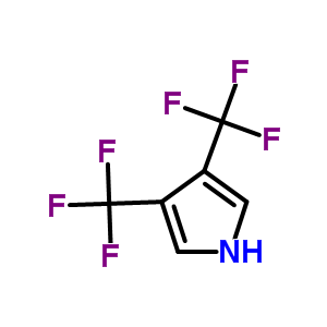 3,4-Bis(trifluoromethyl)-1h-pyrrole Structure,82912-41-2Structure