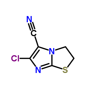 Imidazo[2,1-b]thiazole-5-carbonitrile,6-chloro-2,3-dihydro- Structure,83253-36-5Structure